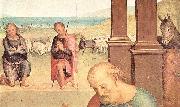 Pietro Perugino Anbetung der Hirten oil painting artist